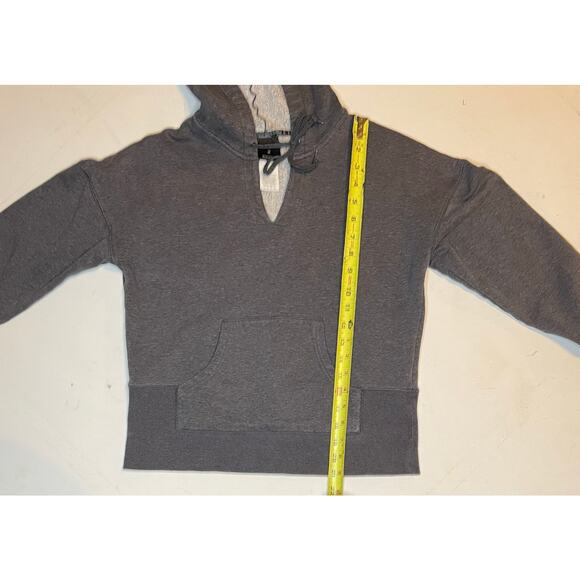 VTG Champion Women’s Hoodie Charcoal Gray Pullover Sz M Made in Jordan Y2K Era - Picture 7 of 10